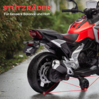 Kindermotorrad elektrisch Honda mit Musik und Licht 3-6 Jahre rot