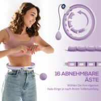 Hula Hoop Reifen verstellbar mit Gewicht und Zähler für Erwachsene