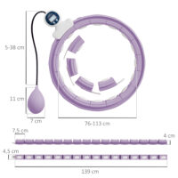 Hula Hoop Reifen verstellbar mit Gewicht und Zähler für Erwachsene