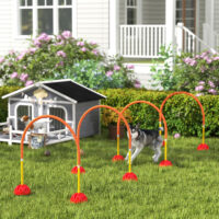Hund Agility Trainingsset verstellbar mit Tragetasche für Hunde