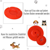Gelbes 3-in-1 Hunde Agility Set mit praktischer Tragetasche, bietet verschiedene Trainingsmöglichkeiten für Agility-Sport.
