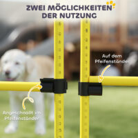 Hunde Agility Set mit 4 Hürden und Tragetasche für Sprungtraining