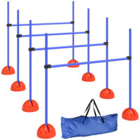 Hunde Agility Set 4-teilig mit Hürden für Sprungtraining