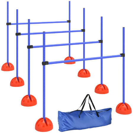 Hunde Agility Set 4-teilig mit Hürden für Sprungtraining