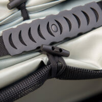 Grauer 3-in-1 Hundeanhänger mit Reflektoren, bis 10kg belastbar, als Anhänger, Jogger und Buggy nutzbar, ideal für kleine Hunde.