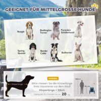 Hundeanhänger faltbar mit Reflektoren für Hunde bis 20kg