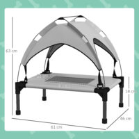 Hundebett Outdoor mit Dach wasserabweisend tragbar bis 30kg