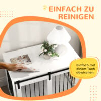 Hundebox gross mit Schiebetür Belüftung Holz Stahl