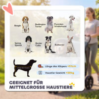 Hundebuggy faltbar für mittelgrosse Hunde bis 20kg