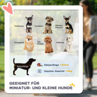 Hundebuggy klappbar mit Netzfenster und Bodenkorb bis 4kg grau