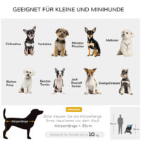 Hundebuggy klappbar mit Regenschutz und Korb bis 10kg