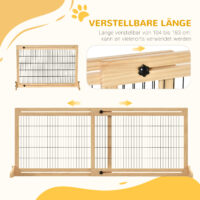 Hundeschutzgitter Treppenschutzgitter höhenverstellbar 180cm