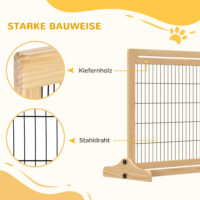Hundeschutzgitter Treppenschutzgitter höhenverstellbar 180cm