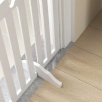 Hundegitter freistehend für Tür Flur und Treppe weiss