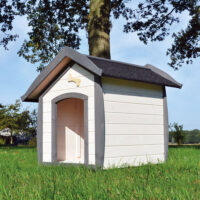 Wetterfeste Hundehütte Bella, robust in Größe M.