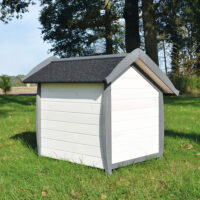 Wetterfeste Hundehütte Bella, robust in Größe M.