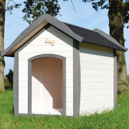 Wetterfeste und robuste Hundehütte Bella in Größe XL.