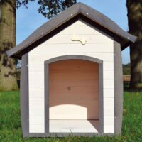 Wetterfeste und robuste Hundehütte Bella in Größe XL.