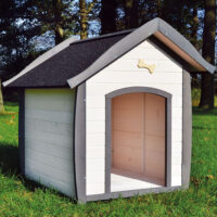 Wetterfeste und robuste Hundehütte Bella in Größe XL.