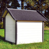 Wetterfeste und robuste Hundehütte Bella in Größe XL.