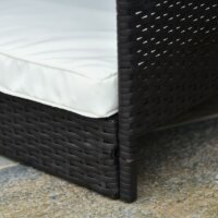 Hundehütte Hundehaus aus Rattan mit Kissen