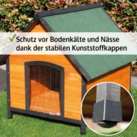 Hundehütte Luna XL wetterfest mit Dachluke