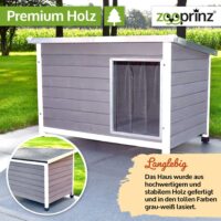 Hundehütte Rocky L wetterfest für den Außenbereich