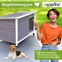 Hundehütte Rocky L wetterfest für den Außenbereich