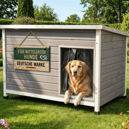 Hundehütte Rocky L wetterfest für den Außenbereich
