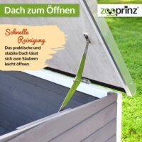 Hundehütte Rocky M wetterfest für den Außenbereich