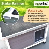 Hundehütte Rocky M wetterfest für den Außenbereich