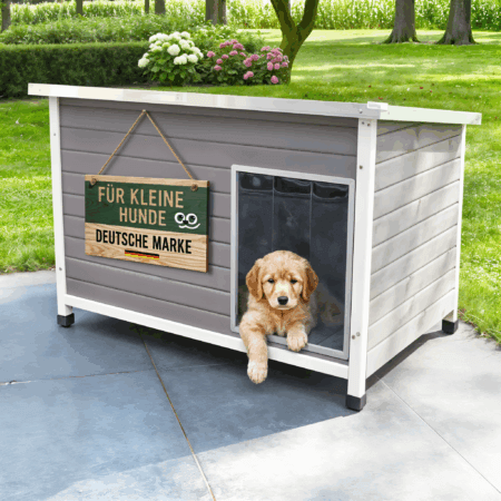Hundehütte Rocky M wetterfest für den Außenbereich