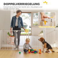 Hundelaufstall faltbar mit Tür für kleine und mittlere Hunde