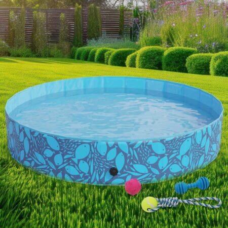 Hundepool CoolWave Faltpool 160×30 cm rutschfest und stabil