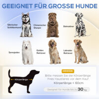 Hundesofa gepolstert für grosse Hunde bis 30kg grau
