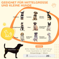 Hundetransportbox mit 2 Türen für mittelgrosse Hunde aus Metall