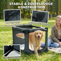 Hundetransportbox faltbar mit Kissen waschbar bis 30kg