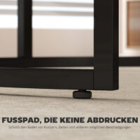 Kaffeetisch Beistelltisch Set stapelbar für Wohnzimmer Metall grau
