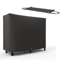 Kaminholzregal 120x36x99 cm mit wasserabweisender Tragetasche, Farbe Schwarz.