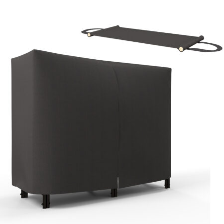 Kaminholzregal 120x36x99 cm mit wasserabweisender Tragetasche, Farbe Schwarz.