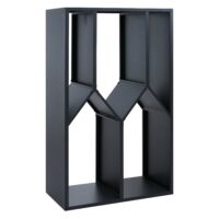 Kaminholzregal aus Metall anthrazit Outdoor Kaminholzregal 160x95x50 cm