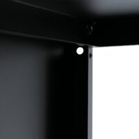 Kaminholzregal aus Metall anthrazit Outdoor Kaminholzregal 160x95x50 cm