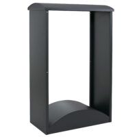 Kaminholzregal aus Metall anthrazit Outdoor Brennholzregal 160x98x50 cm