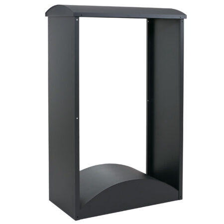 Kaminholzregal aus Metall anthrazit Outdoor Brennholzregal 160x98x50 cm