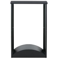 Kaminholzregal aus Metall anthrazit Outdoor Brennholzregal 160x98x50 cm