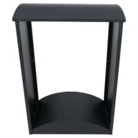 Kaminholzregal aus Metall anthrazit Outdoor Brennholzregal 160x98x50 cm