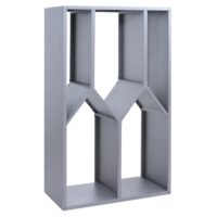 Kaminholzregal aus Metall grau Outdoor Kaminholzregal 160x95x50 cm