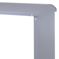 Kaminholzregal aus Metall grau Outdoor Feuerholzregal 160x98x50 cm