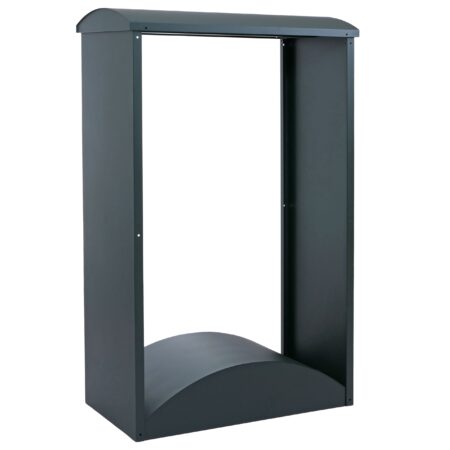 Kaminholzregal aus Metall grün Outdoor Brennholzregal 160x98x50 cm