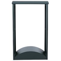 Kaminholzregal aus Metall grün Outdoor Brennholzregal 160x98x50 cm